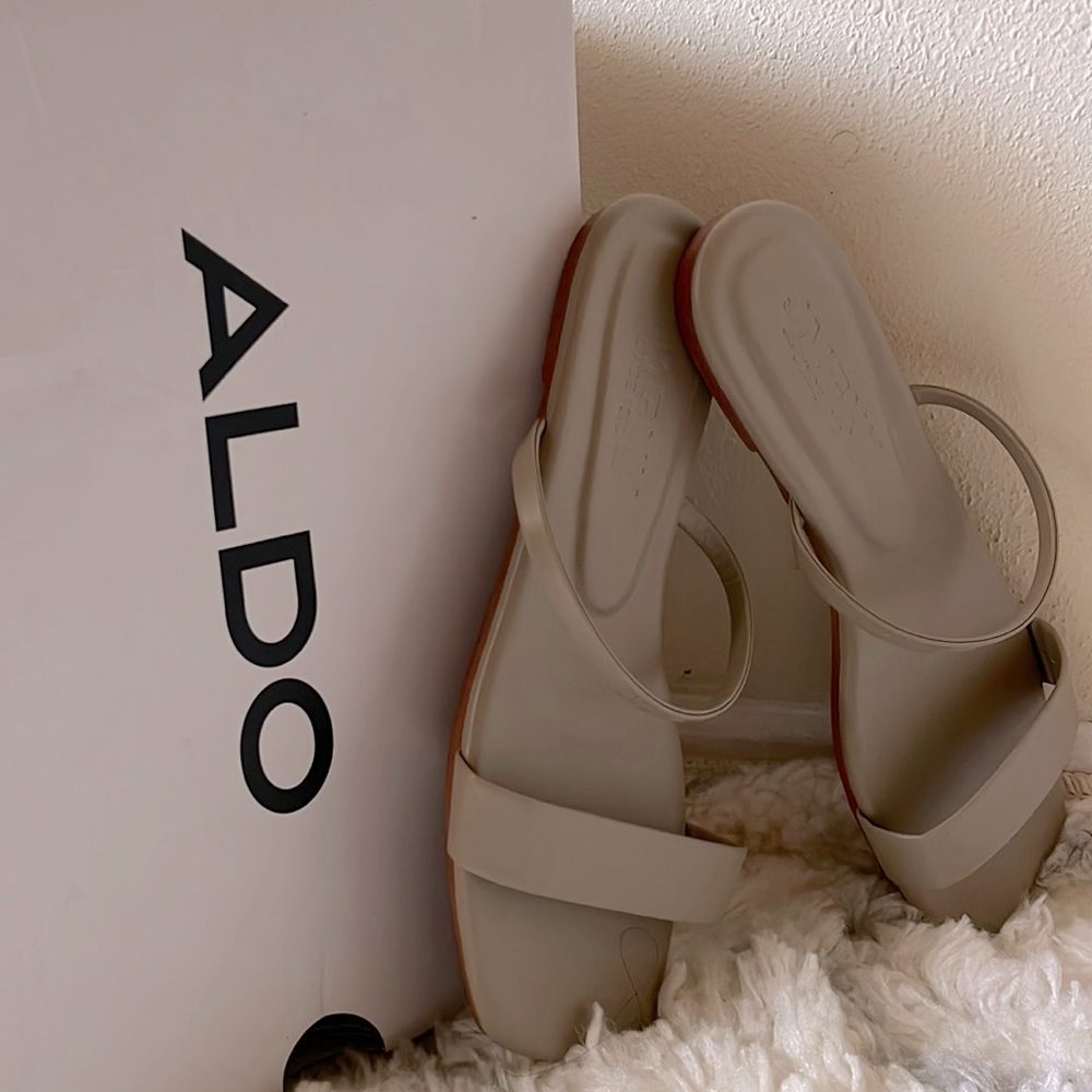 Grey sandals